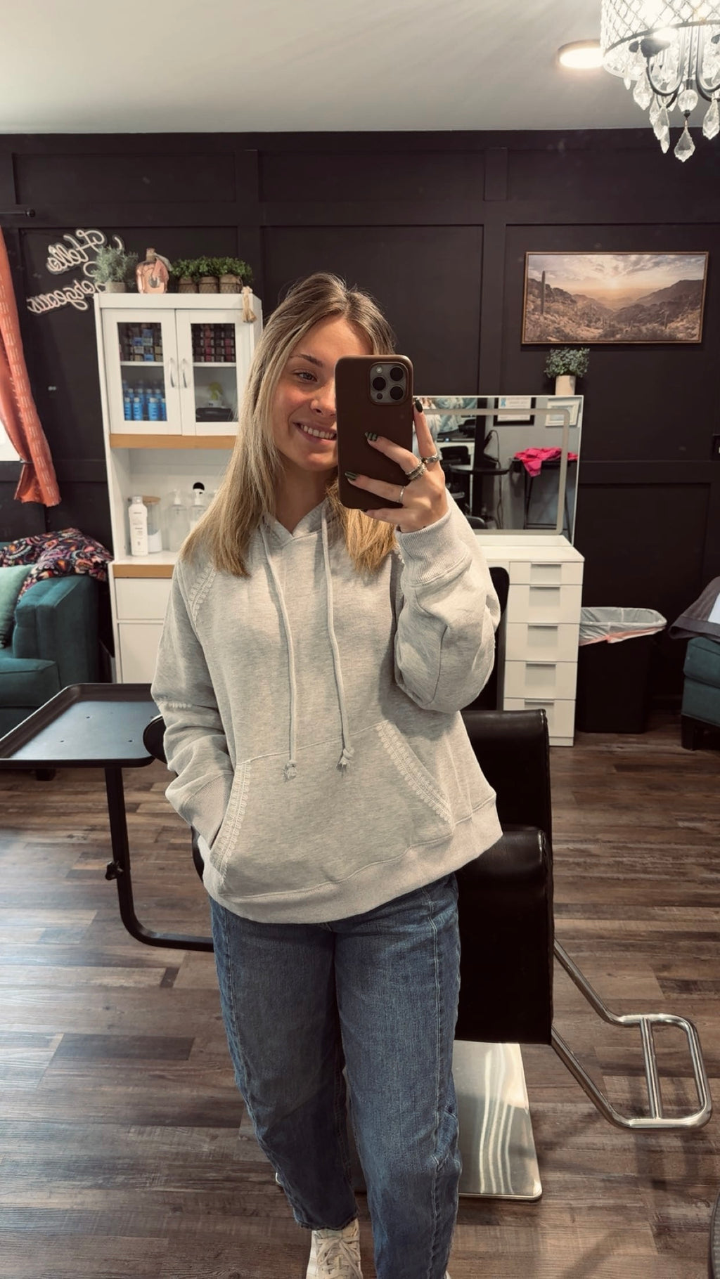 Lace Trim Hoodie