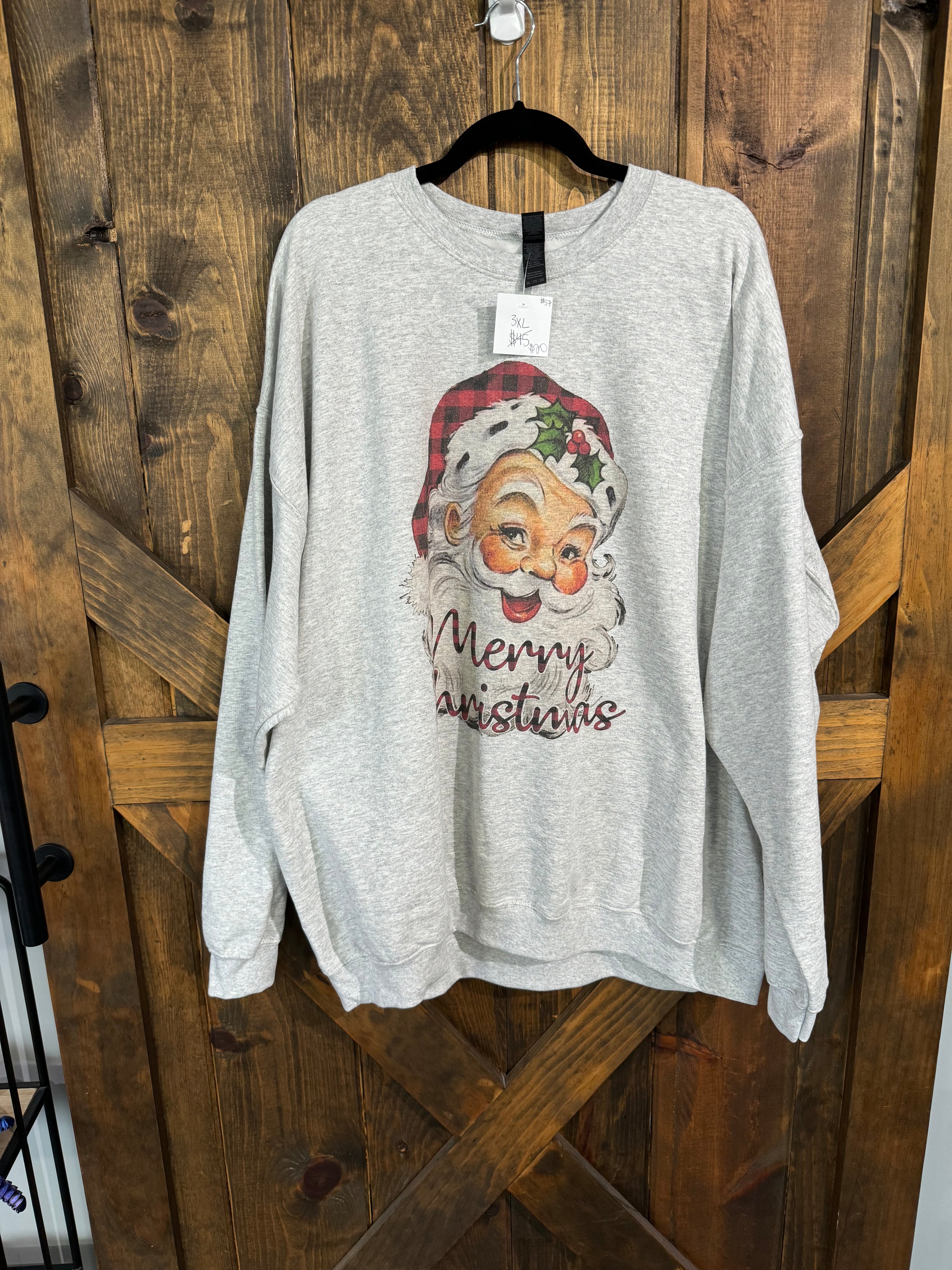 #57 Plus Size Merry Christmas Sweatshirt