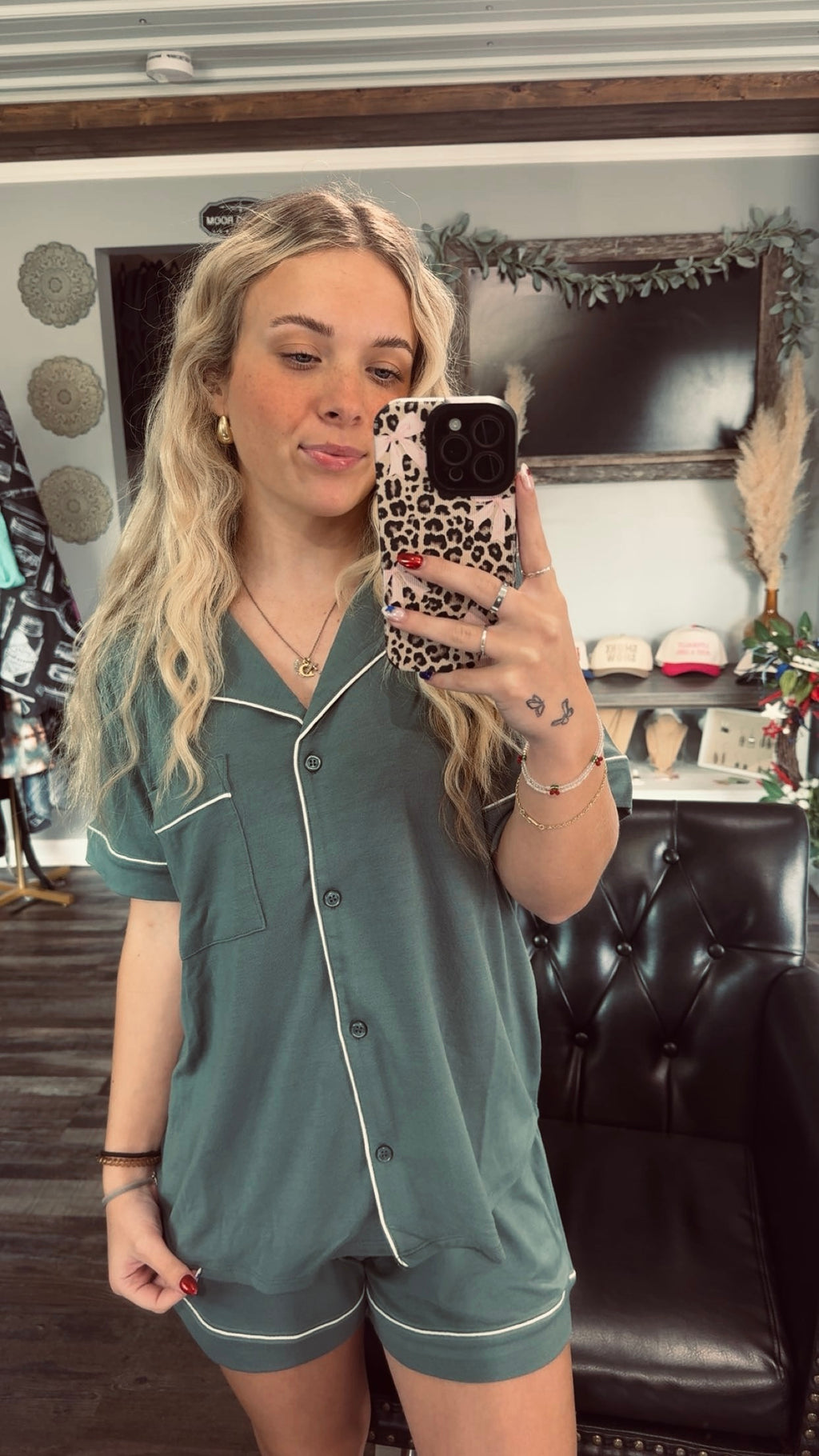 #94 Green Pj Set