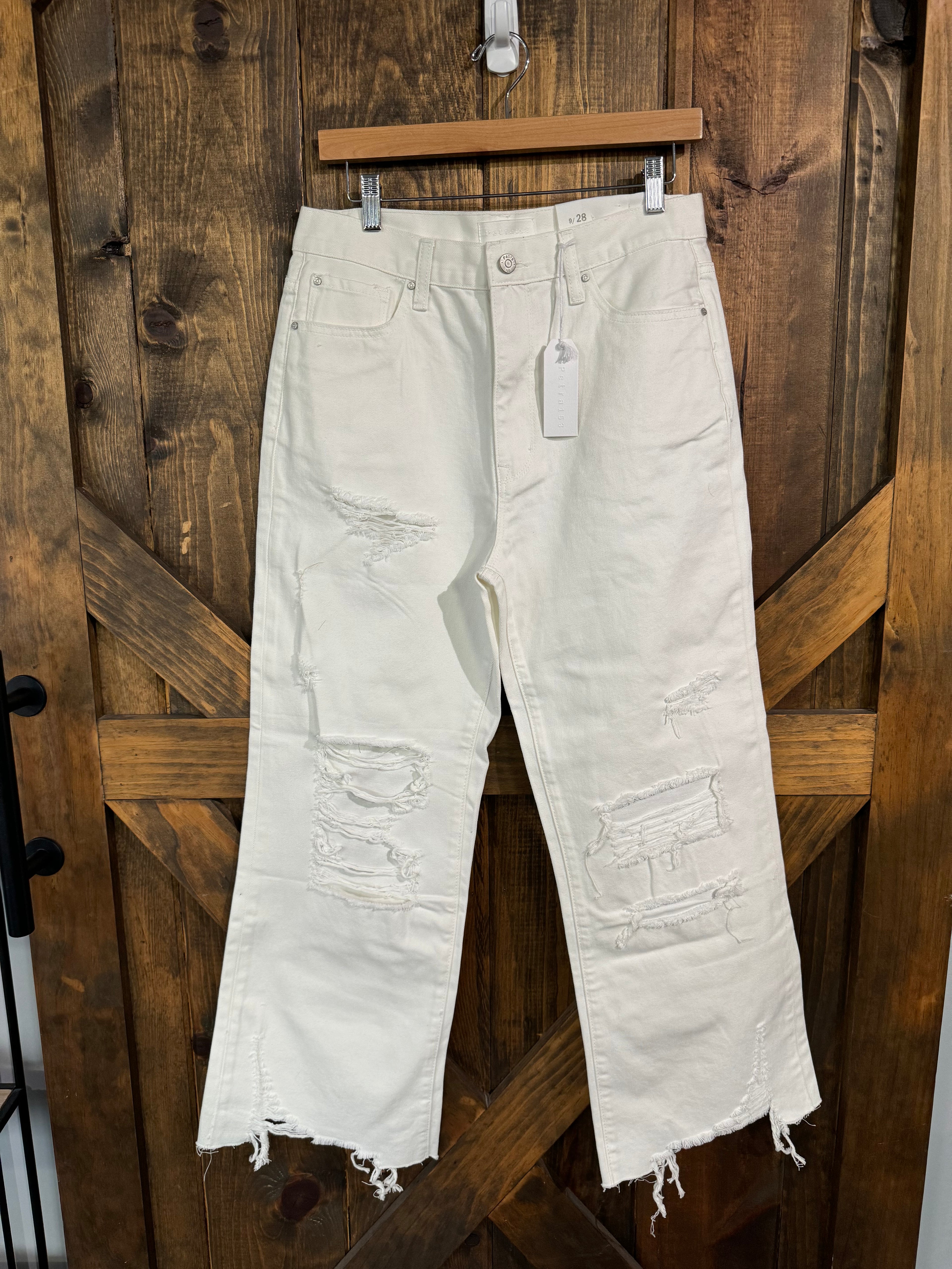 #8 Petra 153 Wide Leg Distressed Jeans